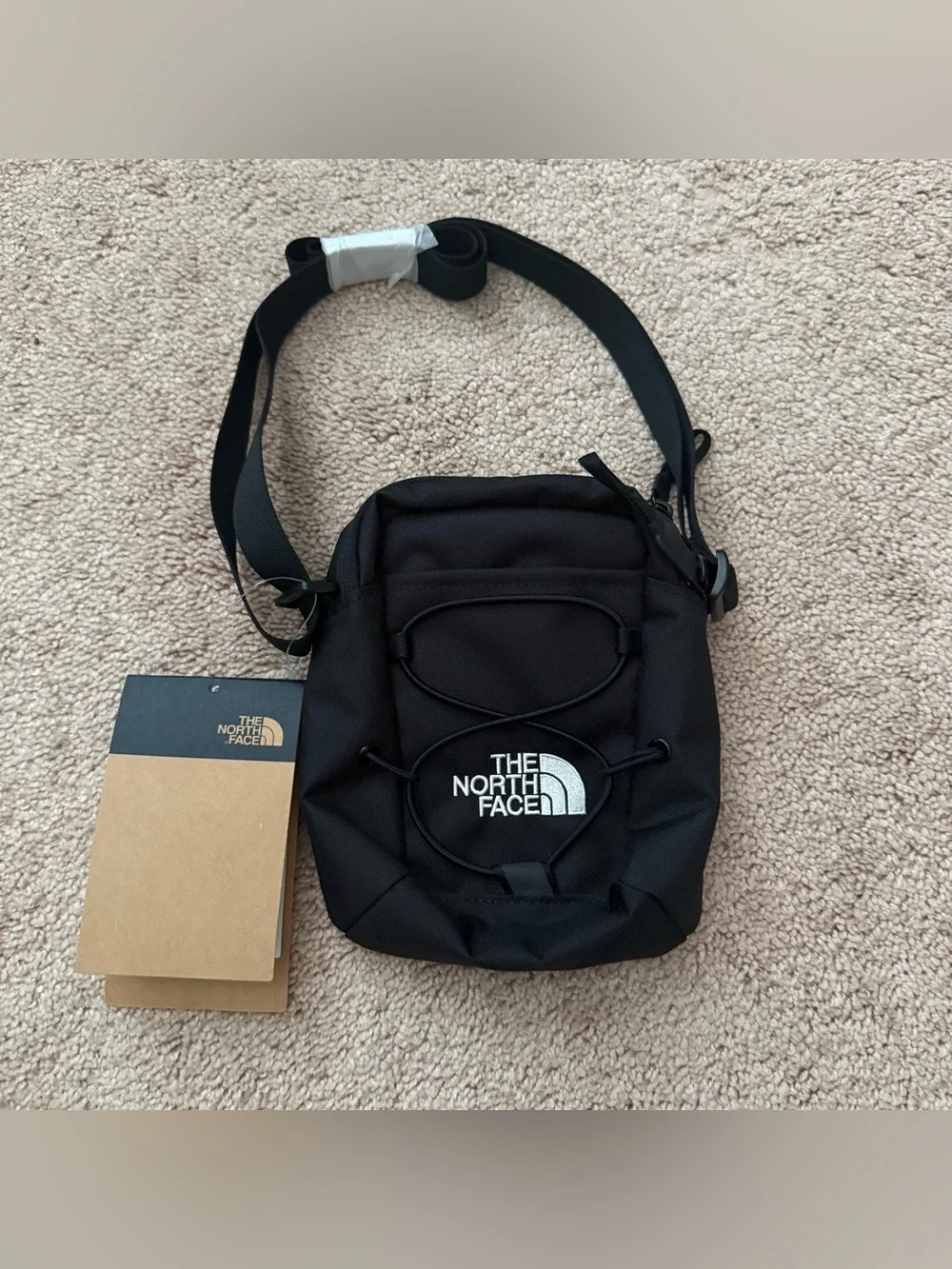 Brand New The North Face Black Compact Crossbody Bag